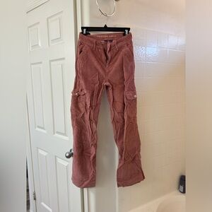 Dark pink cargo pants